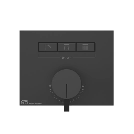 Gessi Hi-Fi Смеситель для душа, с включением до 3 источников одновременно (внешняя часть), цвет: Black XL (63081#299)