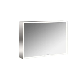 Emco Prime Зеркальный шкаф с подсветкой LED Facelift навесная модель, 1000 mm, 2-дверки, IP 20 задняя панель цвет белый (9497 063 83)