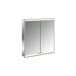 Emco Prime Зеркальный шкаф с подсветкой LED2 Facelift встраив. модель, 600 mm, 2-дверки, IP 20 задняя панель цвет белый лакир. (9497 063 33)
