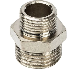 Ниппель STOUT НН переходной 1/2 x 3/8 никелированный