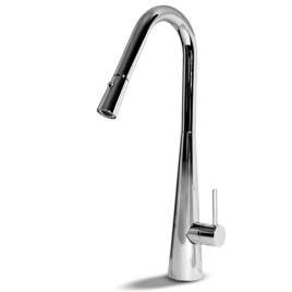 Bongio Kitchen Кухонный смеситель со съемным ручным душем с двойной струей, цвет: хром (32080CR00)