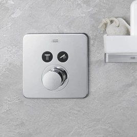 AX ShowerSelect Встраиваемый термостат для душа, 2 потреб, (внешняя часть), цвет: хром (36707000)