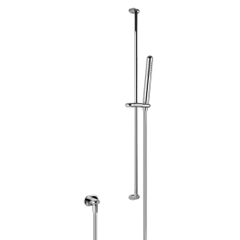 Gessi Goccia Душевая штанга с ручным душем и выводом воды из стены, цвет: шлифованный хром (33642#147)