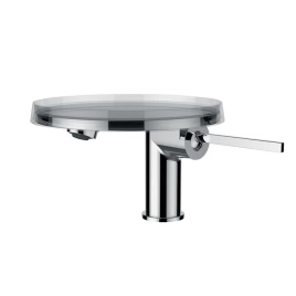 Laufen Kartell Смеситель для раковины, на 1 отв, без донного клапана (с рычагом д/к), излив 110мм, цвет: хром (3.1133.1.004.113.1)
