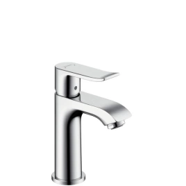 Hansgrohe Metris Смеситель для раковины с донным клапаном, на 1 отв, излив 89мм, h93мм, цвет: хром (31088000)