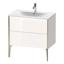 Duravit XViu Тумба подвесная 591x810x480мм, для раковины 234483, 2 ящика, цвет: белый глянцевый/champagne matt (XV43020B122)