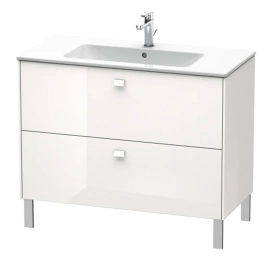 Duravit Brioso Тумба напольная под раковину 1020х479х683 мм, с 2 выдвижными ящиками, цвет белый глянц 22 (для 233610) (BR440302222)
