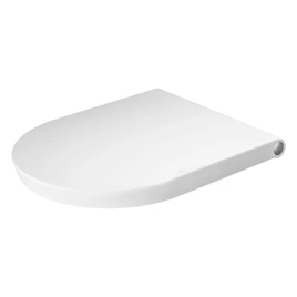 DURAVIT WHITE TULIP Сиденье с крышкой для унитаза, с автоматическим закрыванием, петли хром, цвет белый (27090000)