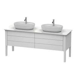 Duravit Luv База напольная, 743x1788x570, 2 выдв.ящика, цвет белый шелковисто-матовый (LU9567B3636)