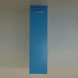 IDEA STELLA/IDEA Пенал, ш25/в98/г34см, петли слева, с ручкой 03092хром, цвет blu 11/blu 11 (03063SX BLU/BLUкомплект)