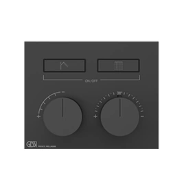 Gessi Hi-Fi Термостат для душа, с включением до 2 источников одновременно (внешняя часть), цвет: Black Metal Brushed PVD (63004#707)