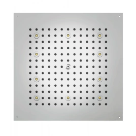 BOSSINI DREAM-CUBE Верхний душ 470 x 470 mm с 8 LED RGB, блок питания/управления, Cromoterapia, гибкая подводка,цвет: хром (H37456.030)