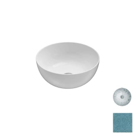 GLOBO T-Edge Раковина-чаша на столешницу D=34см H=16см, цвет Graniglia Turchese (B6T37.GT*0)
