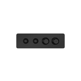 GESSI HI-FI ECLECTIC Смеситель для душа настенный встраиваемый, термостатический, с 2 запорными кнопками, цвет Black XL (65222#299)