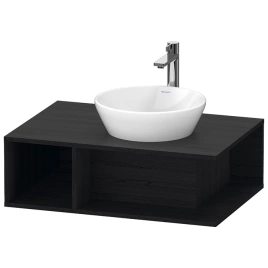 Duravit D-Neo Тумбочка подвесная компакт, 260x800x550 мм, 1 открытое отделение на левой стороне, цвет: Black Oak (DE495801616)