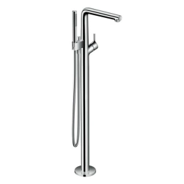 Hansgrohe Talis S Смеситель для ванны,напольный, излив 245мм, h979мм, с ручным душем 2jet, цвет: хром (72412000)