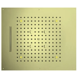 BOSSINI DREAM/3 Верхний душ 570 x 470 mm, 3 режима (дождь, каскад, туман), с 4 LED RGB, блок питания/управления, Cromoterapia, цвет: золото (H38935.021)