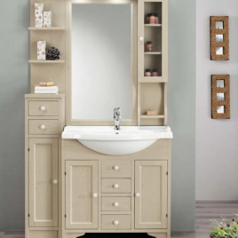 EBAN CERAMICA Bianco, ручка-кнопка для мебели, без рисунка, цвет: белый-керамика (FAC04PO)