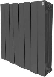 Радиатор биметаллический Royal Thermo Piano Forte 500 noir sable 8 секций-черный