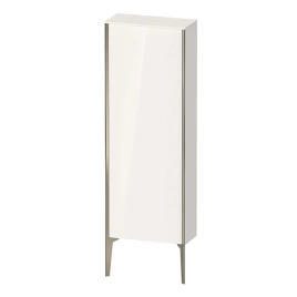 Duravit XViu Шкаф подвесной 1330x500x240мм, с 1 дверью, 3 стеклянными полками (петли справа), цвет: белый глянцевый/champagne matt (XV1316RB122)