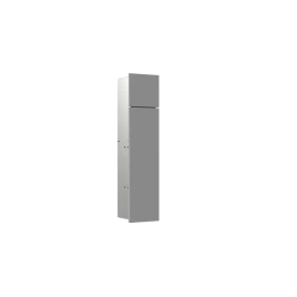EMCO Asis Pure Модуль для унитаза встраиваемый, ершик, держатель т/бумаги, запасного рулона, левый, серый (9755 515 00)