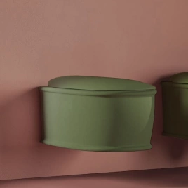 Artceram ATELIER Унитаз подвесной, 52х37см, безободковый, с крепежом, цвет: verde salvia (ATV001 44 00)