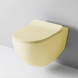 Artceram FILE 2.0 Унитаз подвесной безободковый 36х52 см, с креплениями, цвет giallo zinco (FLV004 12 00)