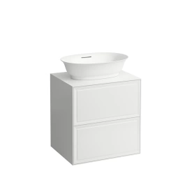 Laufen New Classic База под раковину подвесная, 580х450х600 мм, 2 ящика, цвет белый глянцевый (для раковины 812852, 812853) (4.0600.2.085.631.1)