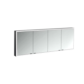 Emco Prime Зеркальный шкаф с подсветкой LED Facelift навесная модель, 1800 mm, 4-дверки, IP 20, цвет черный зеркальная задняя стенка (9497 135 88)