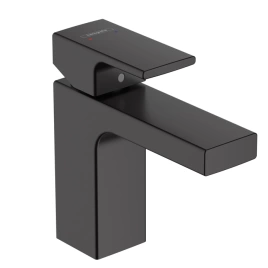 Hansgrohe Vernis Shape Смеситель для раковины 100, без донного клапана, излив 110мм, h95мм, цвет: матовый черный (71569670)