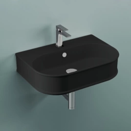 Artceram Atelier Раковина 65х45х15 см, 1 отв., цвет: черный матовый (ATL003 17 00 *1)