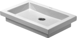 Раковина Duravit 2nd floor шлифованный вариант без перелива без площадки под смеситель 58х41 5х Н 95 Цвет Белый (317580000)