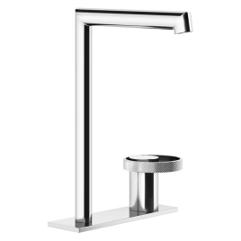 Gessi Anello Смеситель для раковины высокий с длинным изливом, без донного клапана, цвет: хром (63316#031)