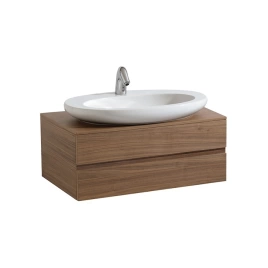 Laufen Alessi One Тумба под раковину 818972, 800х500х330мм, с 2 выдвиж. ящиками, цвет: орех (4.2403.3.097.630.1)
