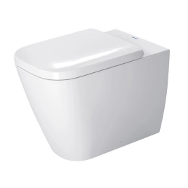 DURAVIT HAPPY D.2 Унитаз напольный 570х365 мм., пристенный вариант, для независимого подключения воды, включая крепление, HygieneGlaze, цвет белый (2159092000)