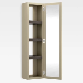 Armani Roca Island Настенный шкаф 30.2х16хh120см, с двумя зеркалами и полочками SX, цвет: greige (7.8567.2.182.0)