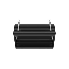 GESSI BINARIO Профиль линейный 670 мм, для 3 модулей, установка Shift-Fix, цвет Black XL (61006#299)