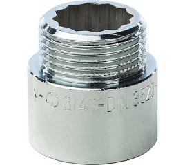 Удлинитель STOUT латунный 3/4 x 20 хромированный