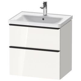 Duravit D-Neo Тумбочка подвесная, 634x452хh625 мм, 2 ящика, цвет: белый высокоглянцевый (для раковины 236765) (DE435402222)
