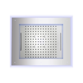 BOSSINI FRAME Верхний душ 600х500 мм, встраиваемый в потолок, 4 режима, хромотерапия, цвет хром (HI0928.030)