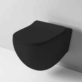 Artceram FILE 2.0 Унитаз подвесной безободковый 36х52 см, с креплениями, цвет черный матовый (FLV004 17 30)