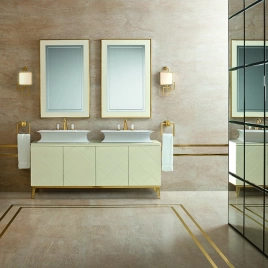 OASIS RIVOLI Рама 1700х455х170 мм, с 4 ножками, цвет золото (0RVP170OR)