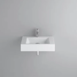 Раковина BETTEAqua подвесная 80х49 5х125 cм с 1 отв под смеситель покрытием Glaze Plus без перелива с крепежом цвет белый (A054 HLW1)