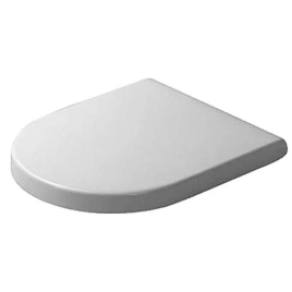 Duravit Starck 3 Сиденье с крышкой, белое,петли нерж сталь, без микролифта (0063810000 bi/cr)