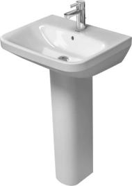 Раковина Duravit DuraStyle подвесная c полупьедесталом с переливом 550х440 мм с 1 отв под смесительитель цвет белый (2319550000)