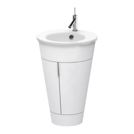 Duravit Starck 1 Тумба напольная 600x560xh825 мм, для раковины 040658, с 2мя дверцами, 1 полка, цвет: white satin matt (S1952003636)