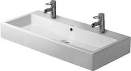 Раковина Duravit Vero для мебели без перелива с 2 отв под смеситель 1000x470мм Цвет Белый (454100043)