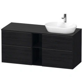 Duravit D-Neo Тумбочка подвесная, 644x1400x550 мм, 2 ящика, цвет: Black Oak (DE4970R1616)