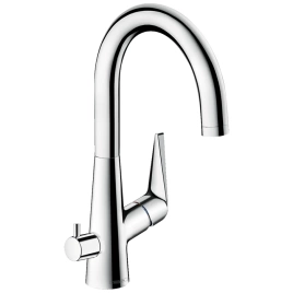 Hansgrohe Talis S M51 Кухонный смеситель, на 1 отв, однорычажный, с поворотным изливом 203мм, h262, 1jet, с запорн.вентилем, цвет: хром (72811000)