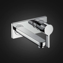 Hansgrohe Metris S Смеситель для раковины встраиваемый, излив 225мм, цвет: хром (31163000)